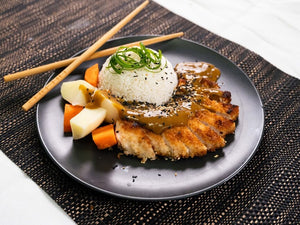 Chicken parmesan katsu curry