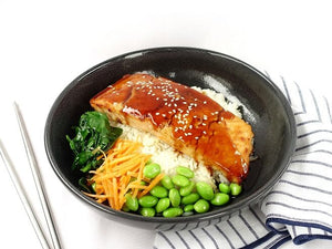 Salmon teriyaki bowl